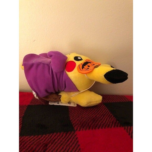 Banpresto Pokemon Halloween Pikachu Robe 2018 Toreba Prize Plush 7" Japan Import - Picture 3 of 8